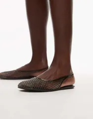 トップショップ レディース シューズ パンプス Topshop Harper jelly slingback ballet flats Black ブラックのサムネイル