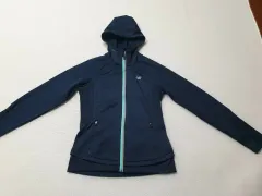 New Balance ニューバランス 起毛 ネイビー フード ジップアップ ジャケット レディース 90サイズ