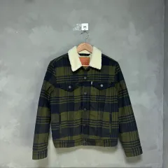 リーバイス チェックパターン シェルパ ジャケット