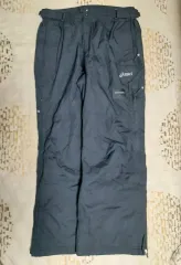 アシックス メンズ ウインドブレーカー パンツ ワイドパンツ 作業着 34インチ