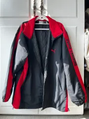PUMA ブラック/レッド トレーナー ジャケット XL