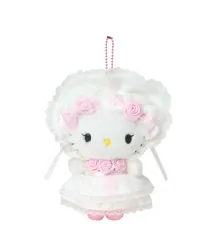 サンリオ ハローキティ 白 フリル マスコット ぬいぐるみ