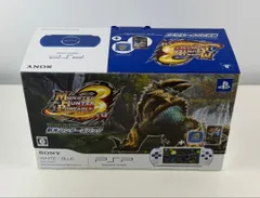 美品 PSP3000 モンスターハンター 3rd 新米ハンターズ パック 本体　モンハン　ホワイト　ブルー