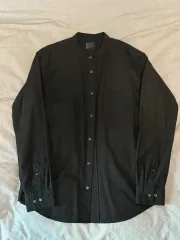 無印良品スタンドカラーシャツ L