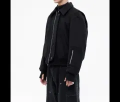 HALEINE９ アレンヌ 3D ウール パデッド ブルゾン アウター ブラック 1 95