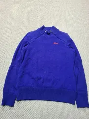 S)タイトリスト ブルー ニット 防風 セーター