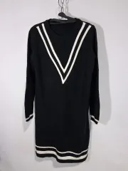 C/I ブラック Vネック ニット ロング ONE PIECE