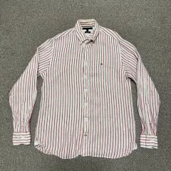 M Tommy Hilfiger トミーヒルフィガー ストライプ リネン シャツ