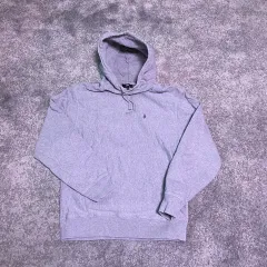 L ステューシー Curly S ロゴフーディー グレー