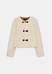 ZARA フェイクファー トグル ジャケット