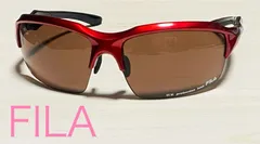 管理No.851 31 FILAサングラス SF6401 スポーツサングラス セルフレーム レッド