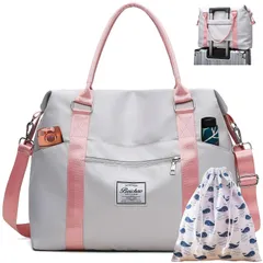 トラベルバッグ 旅行カバン レディース キャリーオンバッグ 肩掛け ショルダー 軽量 3way 修学旅行 大容量 出張 出産 幅46 入院 おしゃれ 旅行バッグ 1泊 2泊 ボストンバッグ JS23AA003 （グレー）