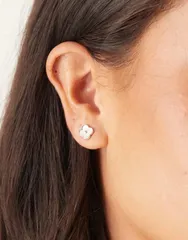 アクセサライズ レディース アクセサリー ピアス・イヤリング Accessorize clover stud earrings in 925 sterling SILVER シルバーのサムネイル