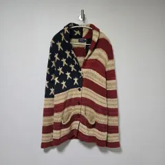 POLO RALPH LAUREN (ポロラルフローレン) 星条旗 ショールカラー カーディガン / メンズ カーディガン / レディース カーディガン