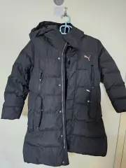 PUMA ブラック ダウンジャケット ロング丈 アウター 140 アデュン