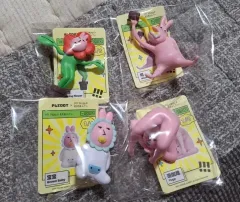 PLZDOT 엄근진 うさぎ 抽象 シリーズ MY FRIEND Rabbit フィギュア 4種 セット