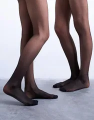 トップショップ レディース ボトムス レギンス Topshop 2 pack 15 denier tights Black ブラックのサムネイル
