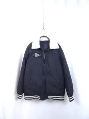 プーマ ネイビー ボア カラ MA-1ジャケット 160