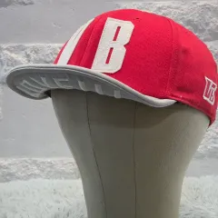 M1-2: バイタル ブルー VB ロゴ スナップバック レッド グレー フリーサイズ 56-60