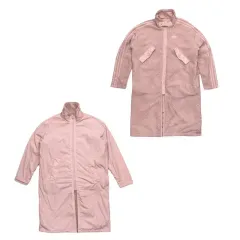 アディダス ウィメンズ リバーシブル シェルパ ロングフリース フリース ジャケット ピンク OS