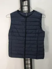 UNIQLO ユニクロ U 유 ダウン ダウン ネック ネック BEST ベスト ダウン ベスト ネイビー L