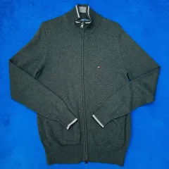 トミーヒルフィガー ニットジップアップカーディガンXS