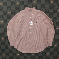ポロ ギンガム CHECKシャツ XL B73