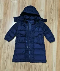 POLO RALPH LAUREN ポロラルフローレン キッズ フード ダックダウン ロング ダウン 3T