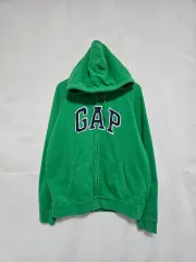 ギャップ GAP グリーン 裏毛 フード ジップアップ ジャケット メンズ 105 0129