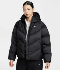 NIKE スポーツウェア WIND AND WISH パファー Storm ストーム フィット ルーズ フード ダウン 패딩 W - ブラック