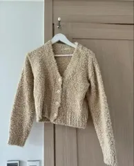 ブークレカーディガン / フリーサイズ / ベージュ
