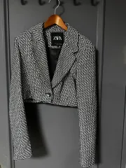 ZARA クロップド ツイード ジャケット