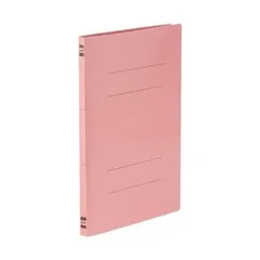 （まとめ）TANOSEE フラットファイルPPラミネート表紙タイプ A4タテ 150枚収容 背幅17.5mm ピンク 1パック（10冊）〔×20セット〕