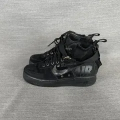 ナイキ SF エアフォース1 ビックロゴ ブラックスウェード/メンズ(245mm)/s1278