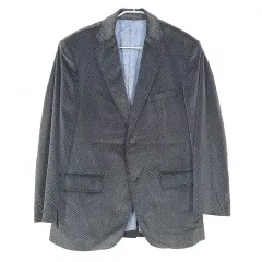 Maestro メンズ スモールパータン ツアーベルベット ブレーザー グレー 105 (HU42239)