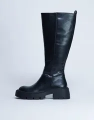 トップショップ レディース シューズ ブーツ・レインブーツ Topshop Riya knee high chunky boots Black ブラックのサムネイル