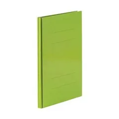 （まとめ）TANOSEE 背幅伸縮フラットファイル（PPラミ表紙）A4タテ 1000枚収容 背幅18～118mm グリーン 1セット（10冊）〔×5セット〕