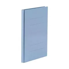 （まとめ）TANOSEE 背幅伸縮フラットファイル（PPラミ表紙）A4タテ 1000枚収容 背幅18～118mm ブルー 1セット（10冊）〔×5セット〕