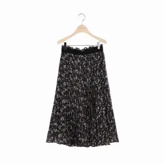 サースデイ アイランド プリーツ シフォン 밴딩 スカート