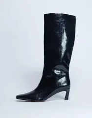 トップショップ レディース シューズ ブーツ・レインブーツ Topshop Tanya point toe knee high boot Black ブラックのサムネイル