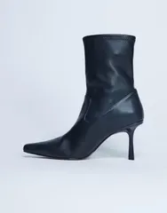 トップショップ レディース シューズ ブーツ・レインブーツ Topshop Noah pointed toe boots Black ブラックのサムネイル