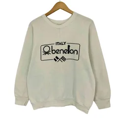 ユナイテッドカラーズオブベネトン UNITED COLORS OF BENETTON ラバープリント ラグランスウェット メンズ 表記無 