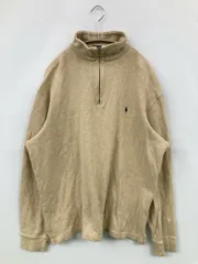 Polo by Ralph Lauren ポロバイラルフローレン スウェット L ベージュ コットン 無地 ワンポイント ブランドロゴ 長袖