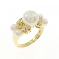 K18YG アコヤパール リング