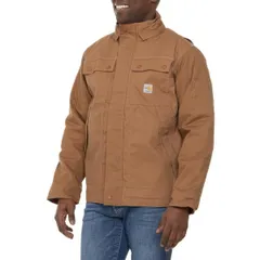 カーハート メンズ アウター ジャケット・ブルゾン トール コート Carhartt 102182 Big and Tall FlameResistant Full Swing Quick Duck Coat Insulated Carhartt Brown