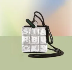 スターバックス タイ ミニ ポーチ バッグ (シルバー)