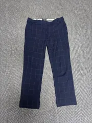 セオリー 高級感 チェック スラックス ズボン 27前後