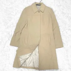 NEWYORKER ウール100% ロングコート ベージュ 昭和レトロ 上品のサムネイル