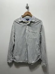 ラルフローレン ポロ CHECK STRIPE シャツ L