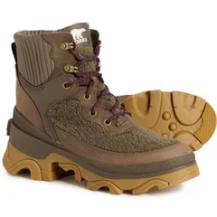 ソレル レディース シューズ ブーツ・レインブーツ レザー Sorel Brex Cozy Boots Waterproof Leather For Women MajorOmega Taupe トープ